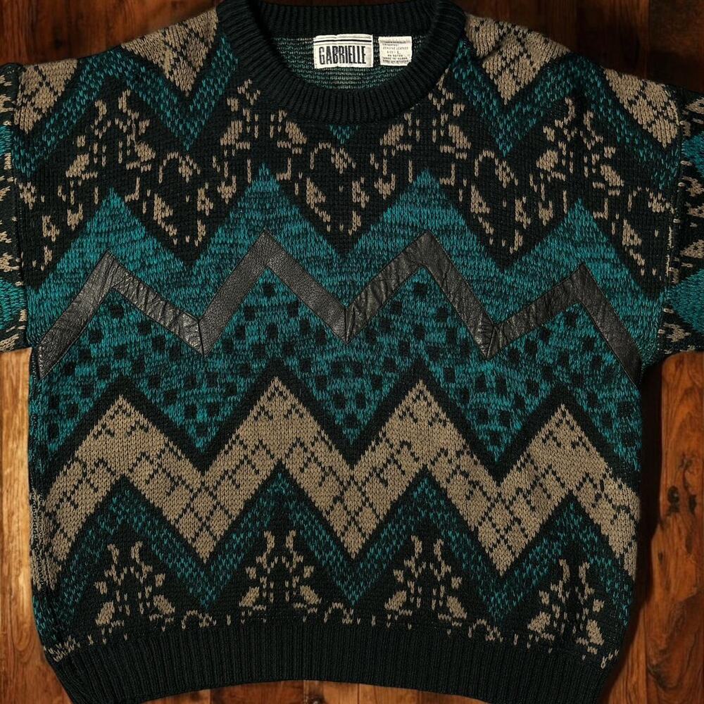 Vintage geometric Knit Sweater